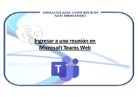 Ingreso a Microsoft Teams vía Web