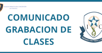 COMUNICADO GRABACIÓN DE CLASES